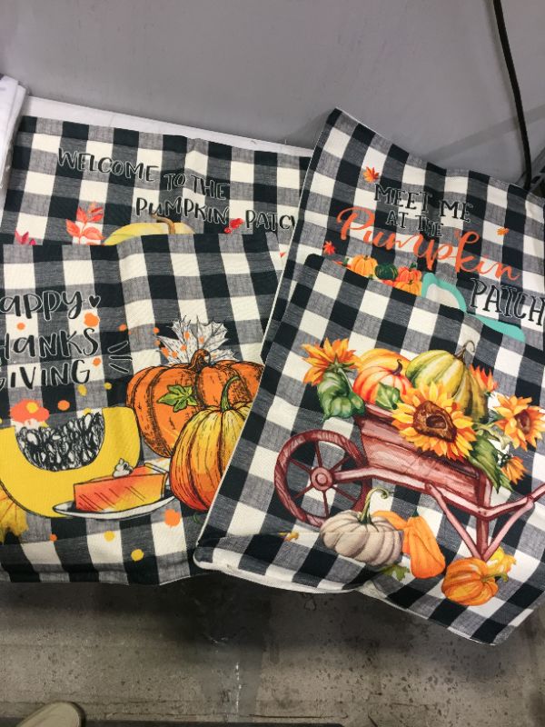 Photo 1 of 4 PACK FALL THEMED THROW PILLOW CASES 18 INCH