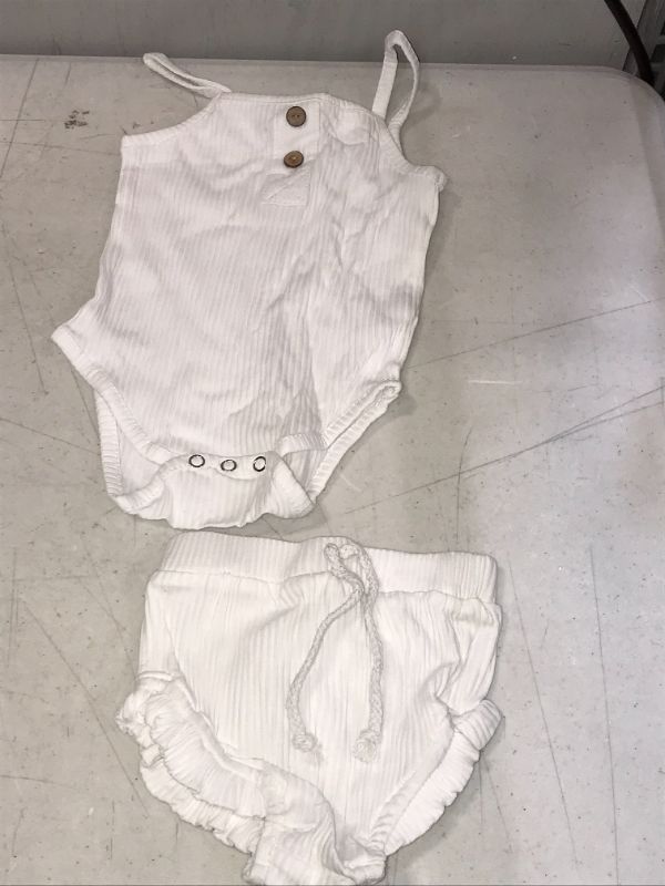 Photo 1 of NEWBORN TODDLER CLOTHES WHITE 2 PCS SIZE 80