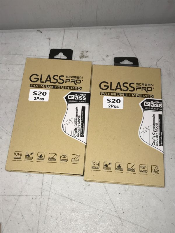 Photo 1 of 2 PACKS OF [3 Pack] for Samsung Galaxy S20 Plus Screen Protector, HD Clear Tempered Glass, Ultrasonic Fingerprint Support, 3D Curved, Scratch Resistant, Bubble-Free for Galaxy S20 Plus / S20+ 5G (6.7” )Glass Screen Protector
