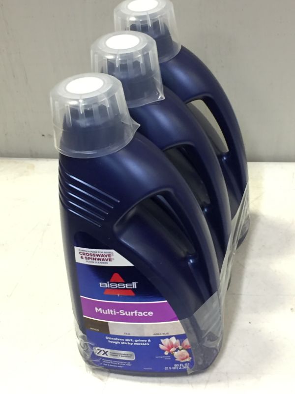 Photo 2 of 3 PACK BISSELL, 1789G MultiSurface Floor Cleaning Formula for Crosswave and Spinwave (80 oz)
