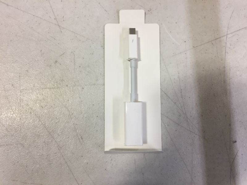 Photo 2 of Apple Thunderbolt to Gigabit Ethernet Adapter MD463LL/A - White