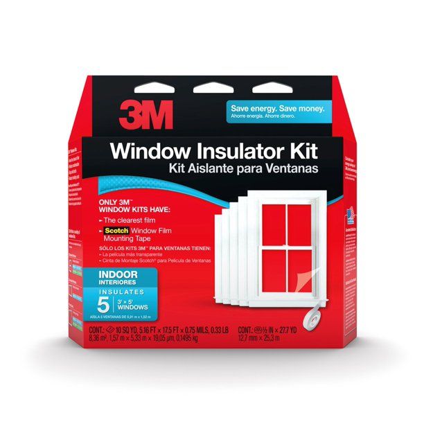 Photo 1 of 3M Indoor Window Insulator Kit, 5 Window Kit Ft. L X 0.75