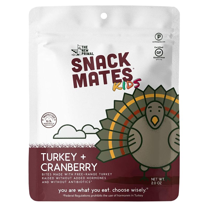 Photo 2 of ?Snack Mates by The New Primal Turkey & Cranberry Bites, 2 Oz Per Pack (8 Pack)---BEST BY 12/15/2021---