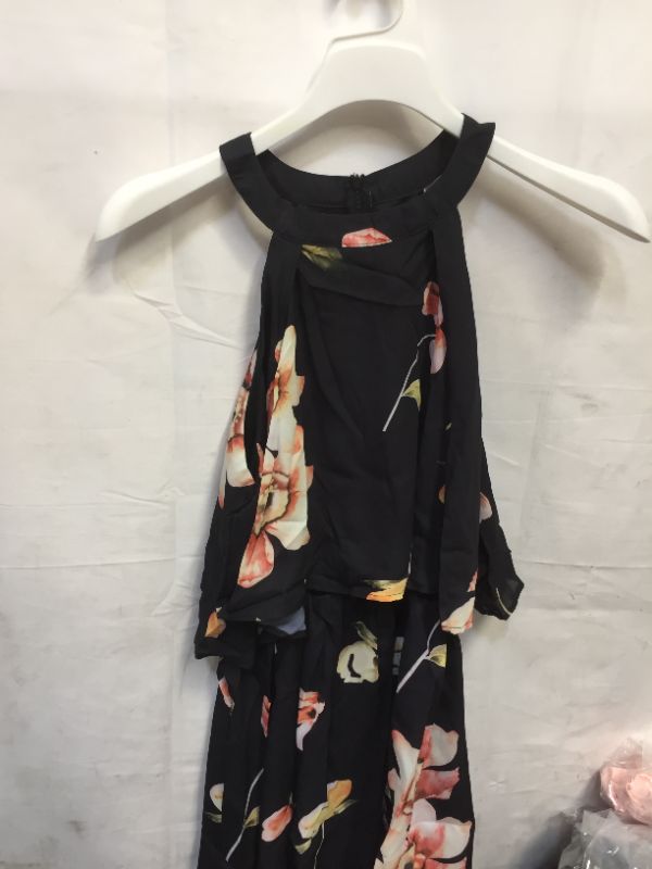 Photo 1 of Black Floral Dress Top 