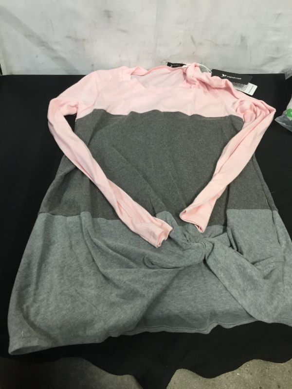 Photo 1 of Pink and Grey Small Long Shirt and Black Lingerie Top L