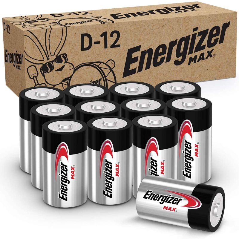 Photo 1 of Energizer MAX D Batteries, Premium Alkaline D Cell Batteries (12 Battery Count)