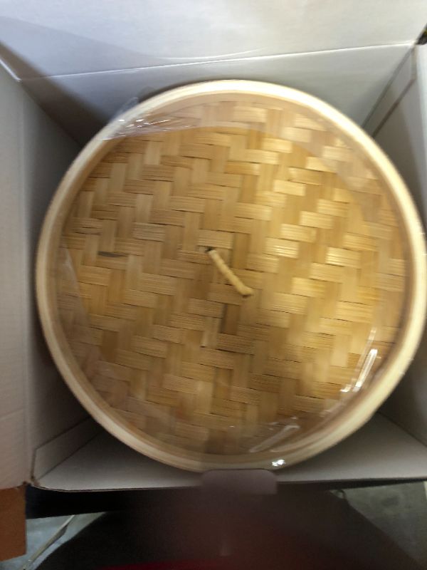 Photo 1 of Bamboo Steamer Basket For Cooking - 10 Inch