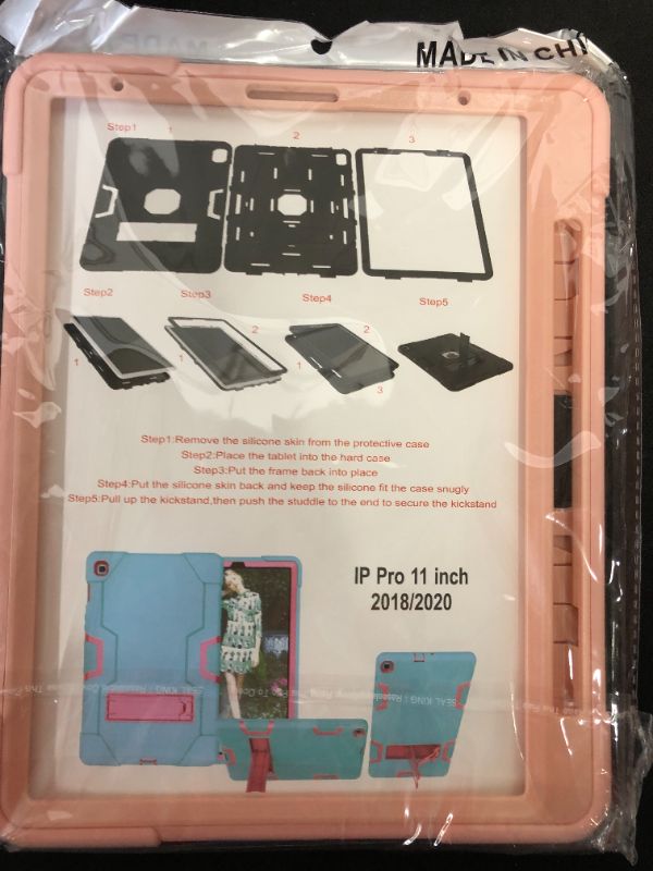 Photo 2 of Azzsy iPad Pro 11 Case 2020 and 2018 with Pencil Holder [Support Apple Pencil Charging]