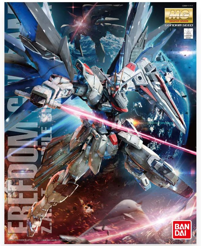 Photo 1 of Bandai Hobby MG Freedom Gundam (Ver. 2.0) "Gundam Seed 1/100, Multi-Colored, 8" (BAN204883) no stickers