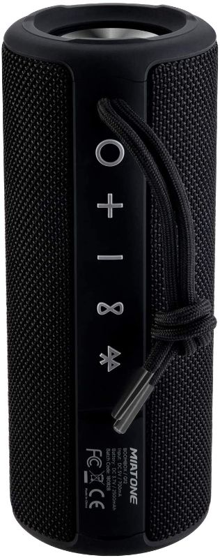 Photo 1 of MIATONE Outdoor Portable Bluetooth Speakers Waterproof Wireless Speaker for Camping (Black)