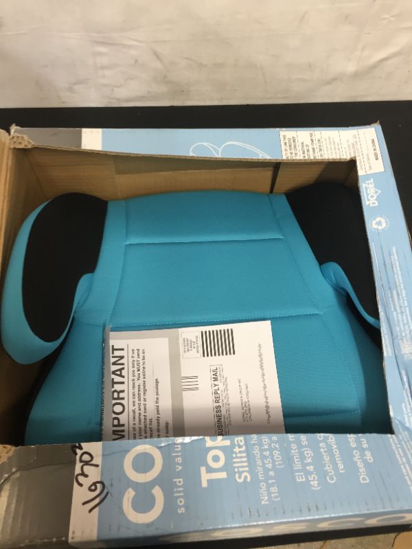 Photo 2 of Cosco Topside Backless Booster Car Seat, Turquoise