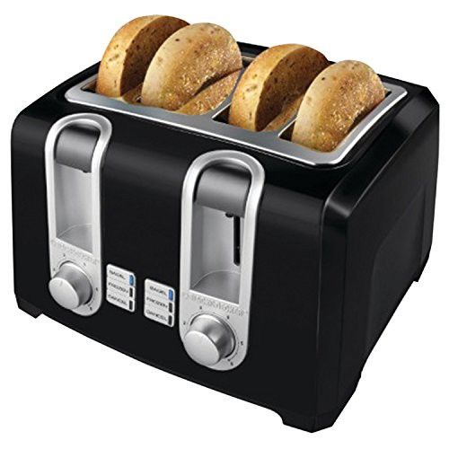 Photo 1 of Black & Decker T4569B 4-Slice Toaster, Black