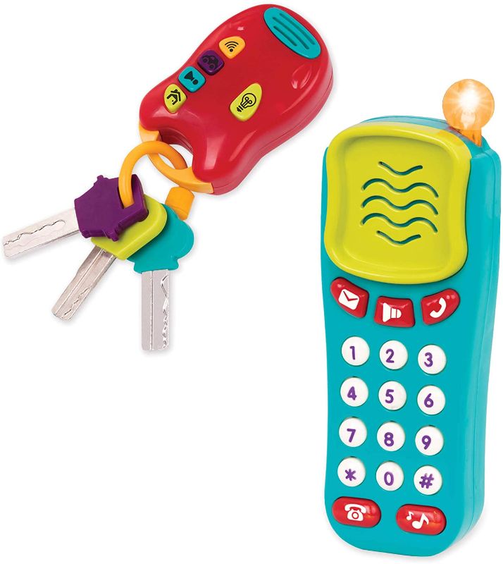 Photo 1 of Battat Combo Set - Light & Sound Phone + Keys - Toddlers Ages 0+ (2 Piece)
