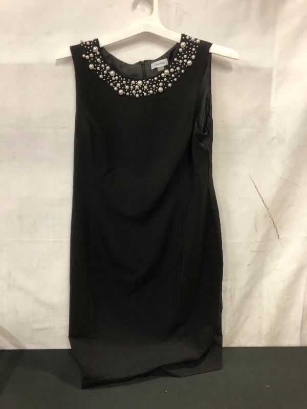 Photo 2 of Calvin Klein Faux-Pearl-Trim Sheath Dress
Size: 16