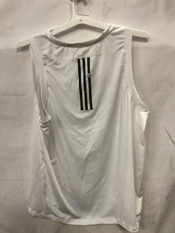 Photo 3 of Aero 3-stripes Stretch Tank In White
Size: XL
