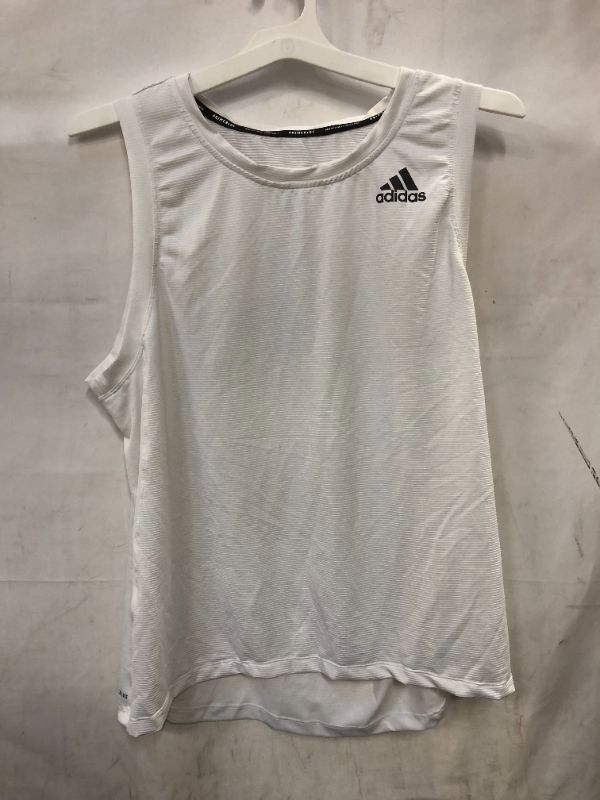 Photo 2 of Aero 3-stripes Stretch Tank In White
Size: XL
