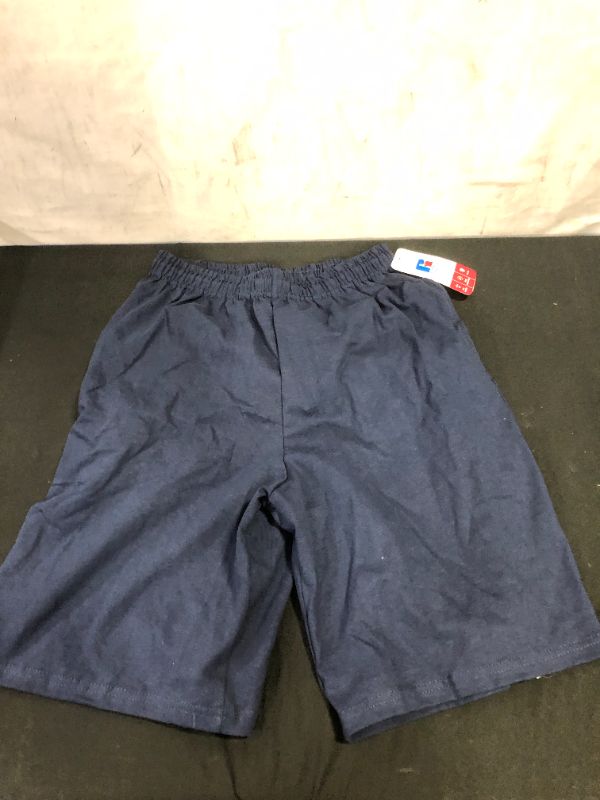 Photo 2 of 25843M.YP1.S Adult Basic Cotton Pocket Shorts, Navy - Small
