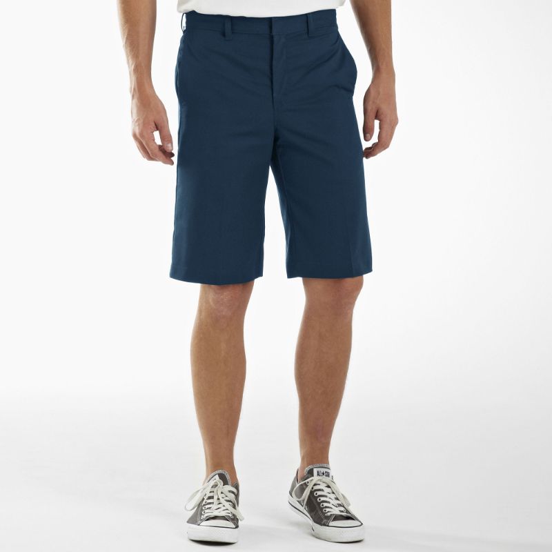 Photo 1 of Dickies Young Adult Sized Classic Fit Flat Front Shorts - Dark Navy Size 32 
