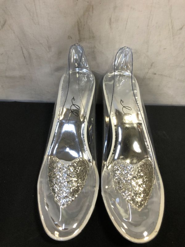 Photo 2 of Womens Ariel Clear Heel Slippers Costume Accessory
Size: 9