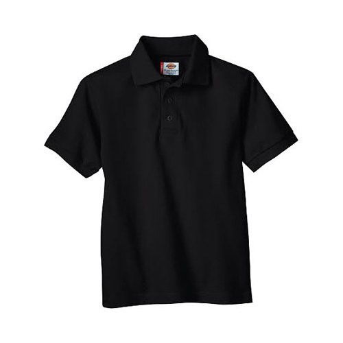 Photo 1 of Dickies Adult Sized Short Sleeve Pique Polo Shirt - Black Size XL 
