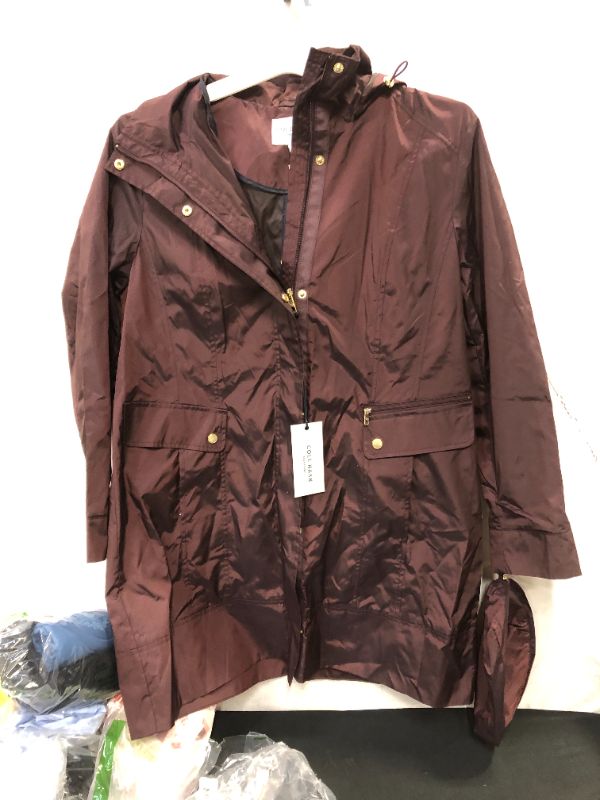 Photo 2 of Cole Haan Women's Packable Hooded Rain Jacket with Bow
XL
