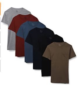 Photo 1 of Fruit of the Loom Men's Short Sleeve Pocket T-Shirt
S