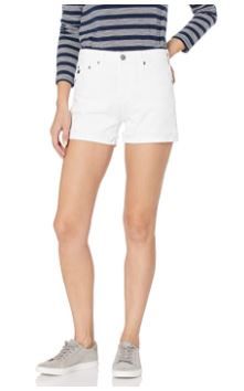 Photo 1 of AG Adriano Goldschmied Women's Hailey Ex-Boyfriend Roll Up Jean Short in White
26R