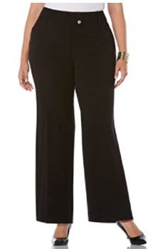 Photo 1 of Rafaella Women's Plus-Size Curvy Fit Gabardine Bootcut Pant
16W