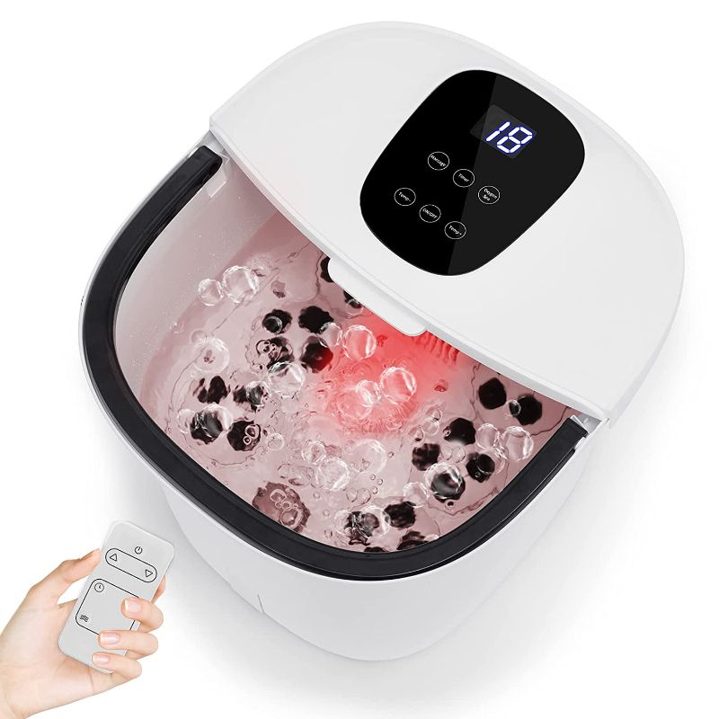 Photo 1 of GUWELL
Foot Bath? pedicure foot spa with Heat,Automatic Massage Rollers Foot Bath with 6 Massage Modes Infrared Ray Bubble Temperature Time Adjustment Foot Soaker Including Medicine Box