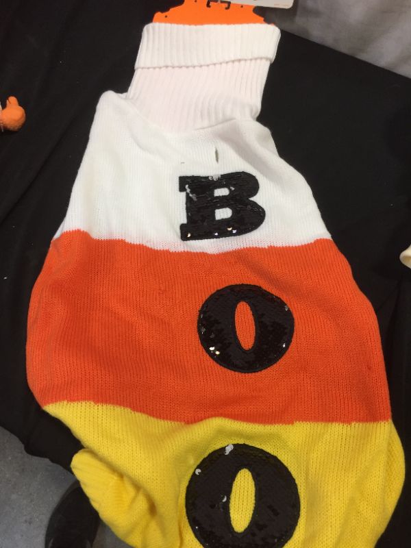 Photo 1 of Candy Corn Dog and Cat Sweater - Hyde & EEK! Boutique™ large
