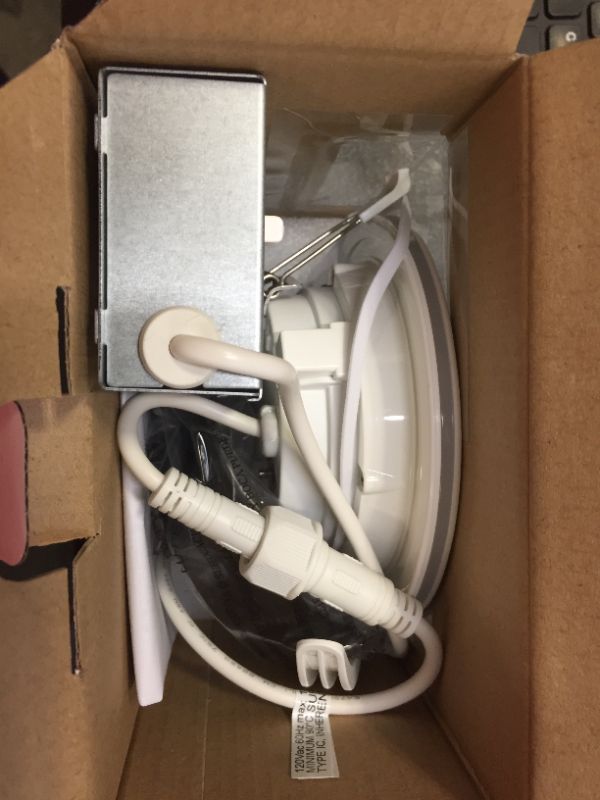 Photo 1 of Commercial Electric 4 in. Selectable Integrated LED Recessed Trim Can Light with Night Light Feature 5 CCT 625 Lumens 11 Watts Dimmable
