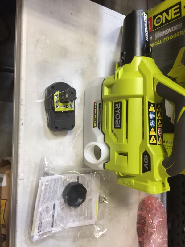 Photo 2 of RYOBI ONE+ 18-Volt Lithium-Ion Cordless Mister with 2.0 Ah Battery and Charger Included
