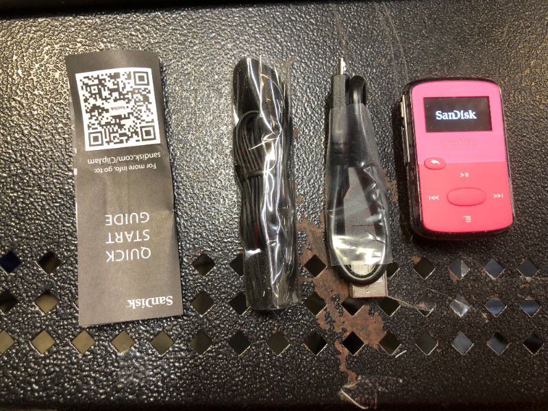 Photo 2 of SanDisk 8GB Clip Jam MP3 Player, Pink - microSD card slot and FM Radio - SDMX26-008G-G46P
