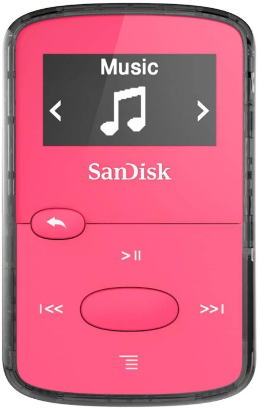 Photo 1 of SanDisk 8GB Clip Jam MP3 Player, Pink - microSD card slot and FM Radio - SDMX26-008G-G46P
