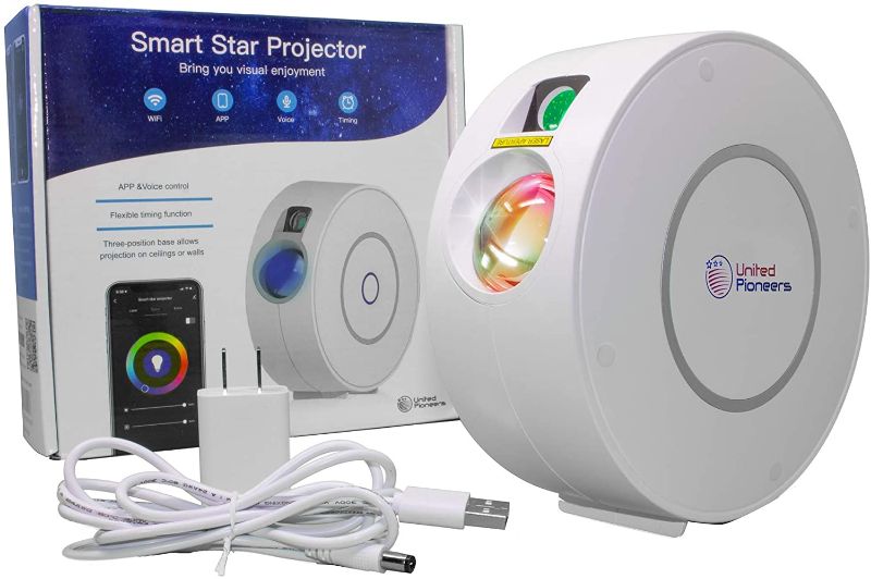 Photo 1 of Smart Star Projector is a Star and LED Galaxy Light Projector for Bedroom, Game Rooms and Parties. Star Galaxy Projector is Great for Any Age.Compatible with Alexa, Google Home,Control by App.
