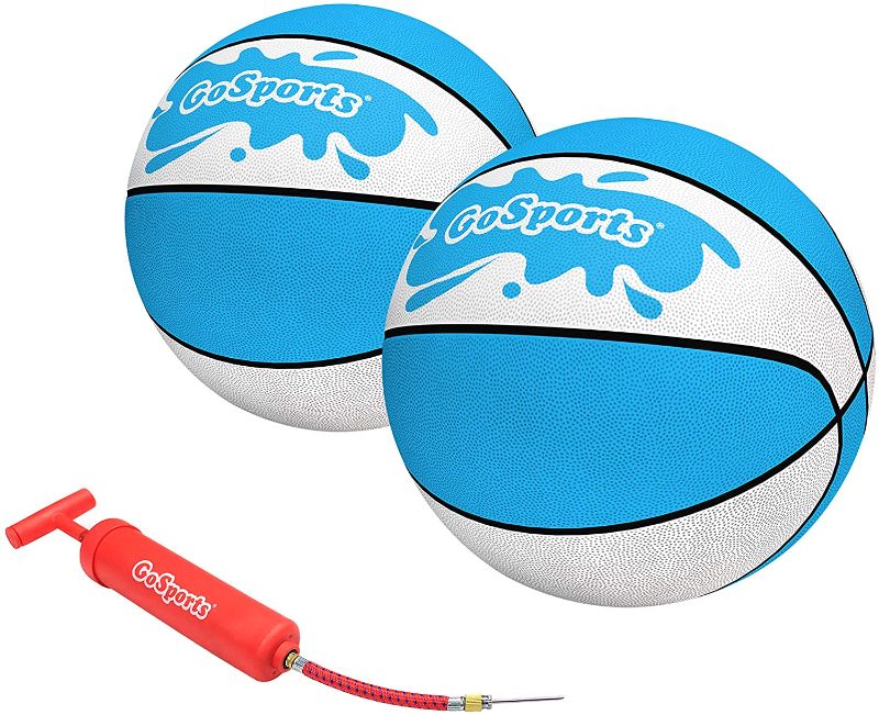 Photo 1 of GoSports Water Basketballs 2 Pack - Choose Between Size 3 and Size 6, Great for Swimming Pool Basketball Hoops
