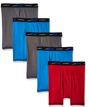 Photo 1 of Hanes Men's 5-Pack X-Temp Comfort Cool Assorted Boxer Briefs
Size:L