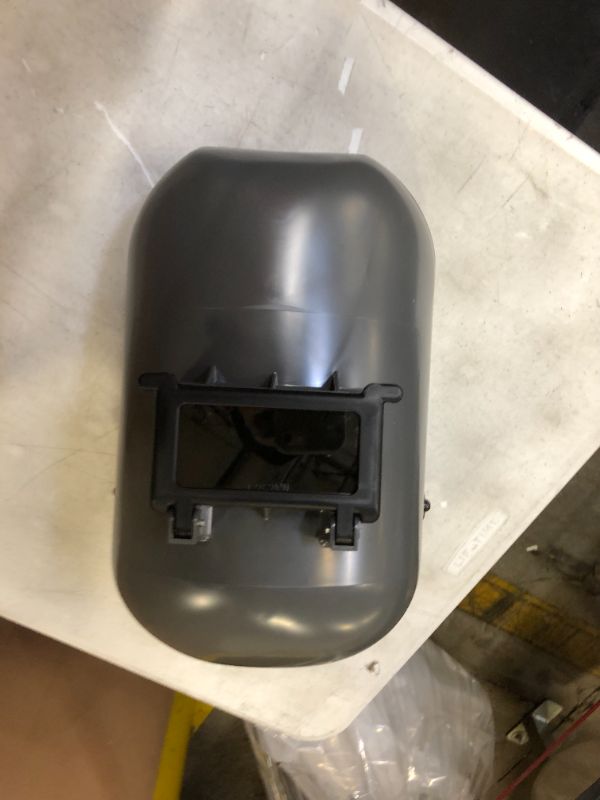 Photo 2 of Fibre-Metal by Honeywell Tigerhood Classic Thermoplastic Welding Helmet with Speedy Loop Hard Hat Mount, Gray (5906GY)
