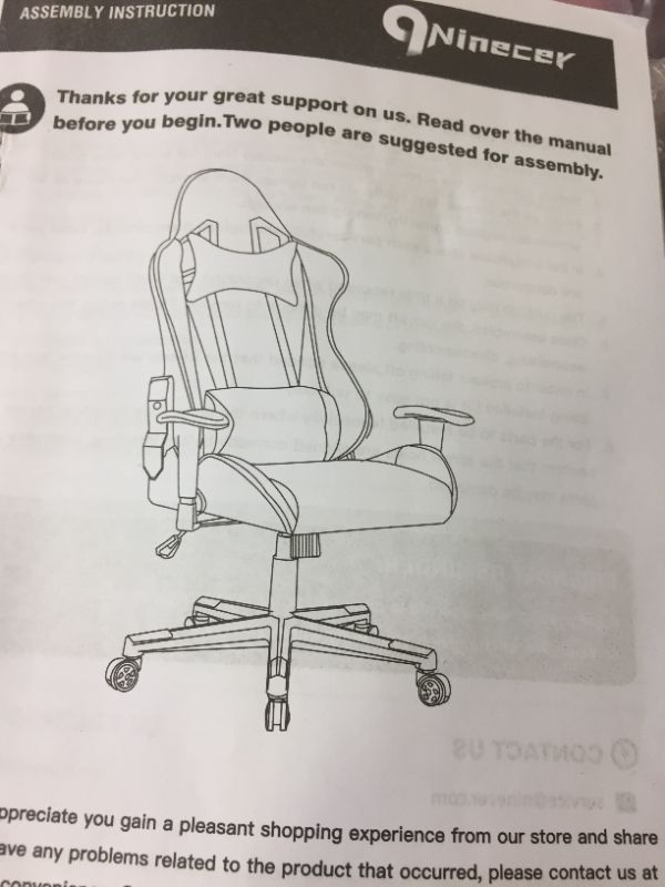 Photo 1 of  Gaming Chair Computer Chair High Back Game Chair with Headrest and Lumbar Support Pink 