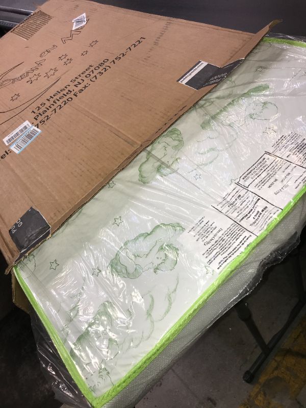 Photo 1 of Dream On Me Breathable Two-Sided 3" Square Corner Play Yard Mattress, White/Green I Greenguard Gold Certified
