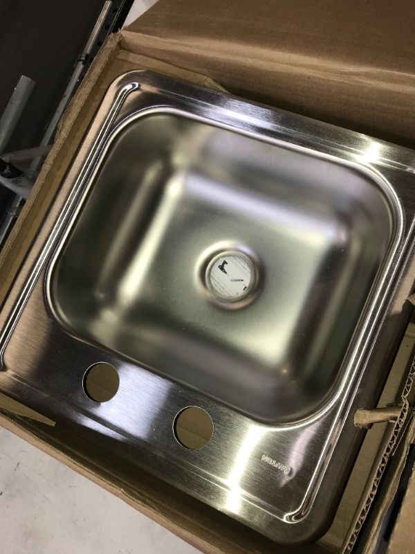 Photo 2 of Dayton D115152 Single Bowl Top Mount Stainless Steel Bar Sink
