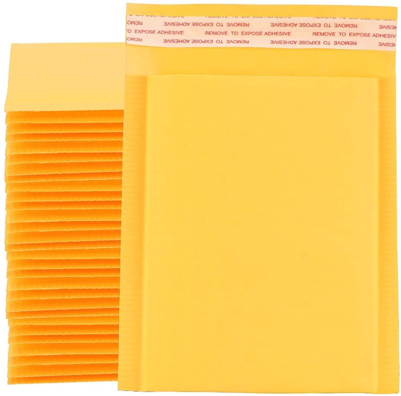 Photo 1 of ZOENHOU 70PCS 8.5 x 12 Inch Bubble Mailers, Padded Envelopes Self Seal Kraft Mailers Bubble Envelopes, Waterproof and Tear Proof
