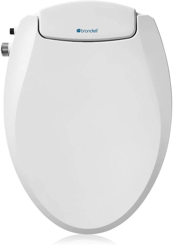 Photo 1 of Brondell Swash Non-Electric Seat, Fits Round Toilets, White – Dual Nozzle System, Ambient Water Temperature – Bidet with Easy Installation, S101
