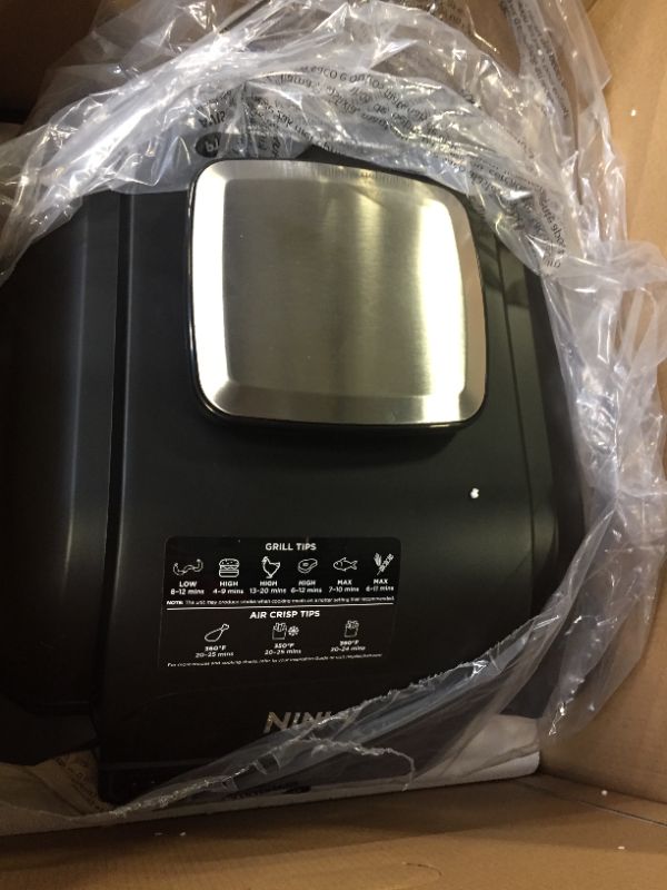 Photo 3 of Ninja Foodi AG301 5-in-1 Indoor Electric Countertop Grill with 4-Quart Air Fryer, Roast, Bake, Dehydrate, and Cyclonic Grilling Technology
