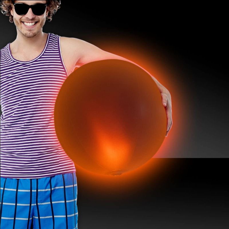 Photo 1 of Beach Ball LED Light Foam Baton for Kids (Orange) 