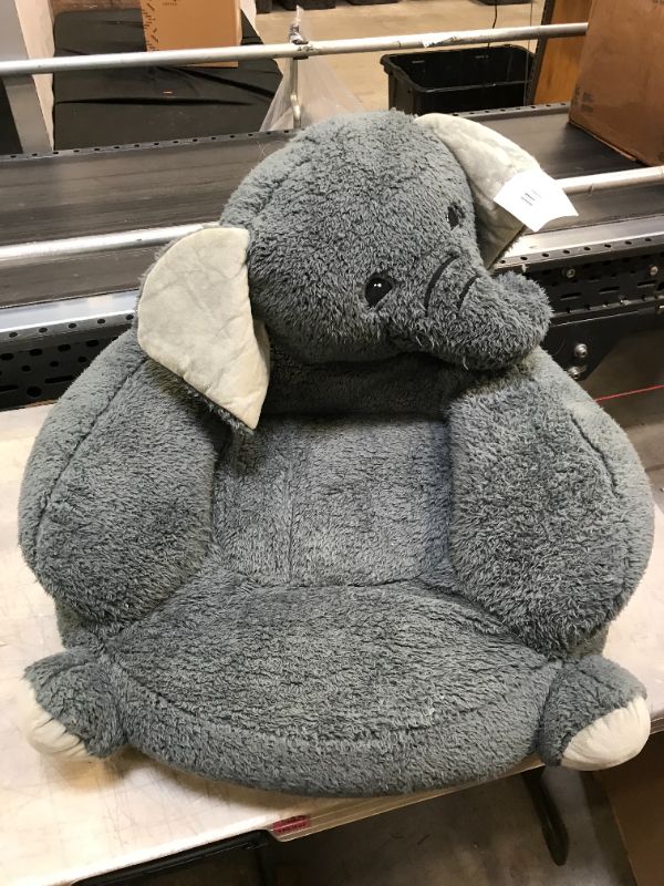 Photo 1 of  Trend Lab Children's Plush Character Chair, Elephant/Gray