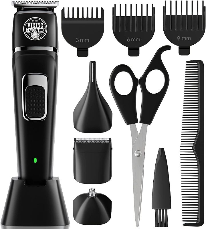 Photo 1 of Beard Trimmer for Men - Mens Electric Razor, Hair Clippers for Beard. Adjustable and Portable Beard Grooming Kit for Men.