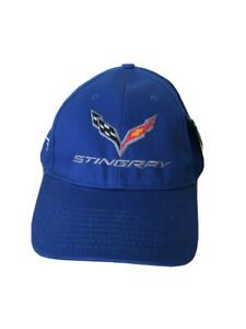 Photo 1 of C7 Corvette Stingray Adjustable Strap Hat Royal Blue Buds Chevrolet * White Saab Adjustable Hat