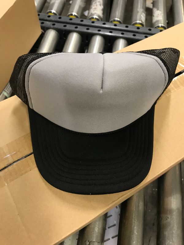 Photo 1 of 24 PACK OF GRAY MESH SNAP BACK HATS 