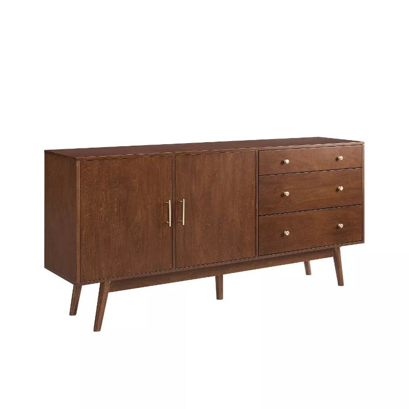 Photo 1 of 70" Mid-century Modern 3 Drawer and 2 Door Sideboard - Saracina Home
